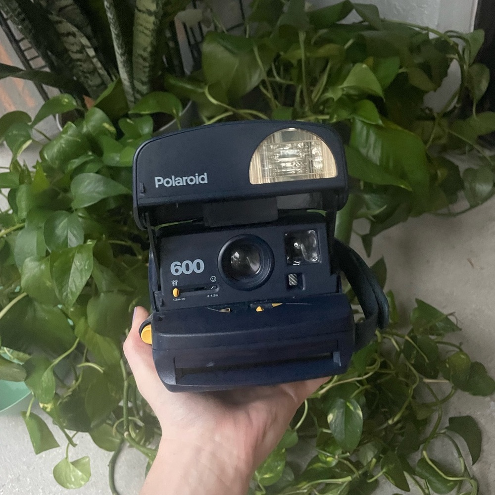 Polaroid 600 Express Blue Instant Film Camera